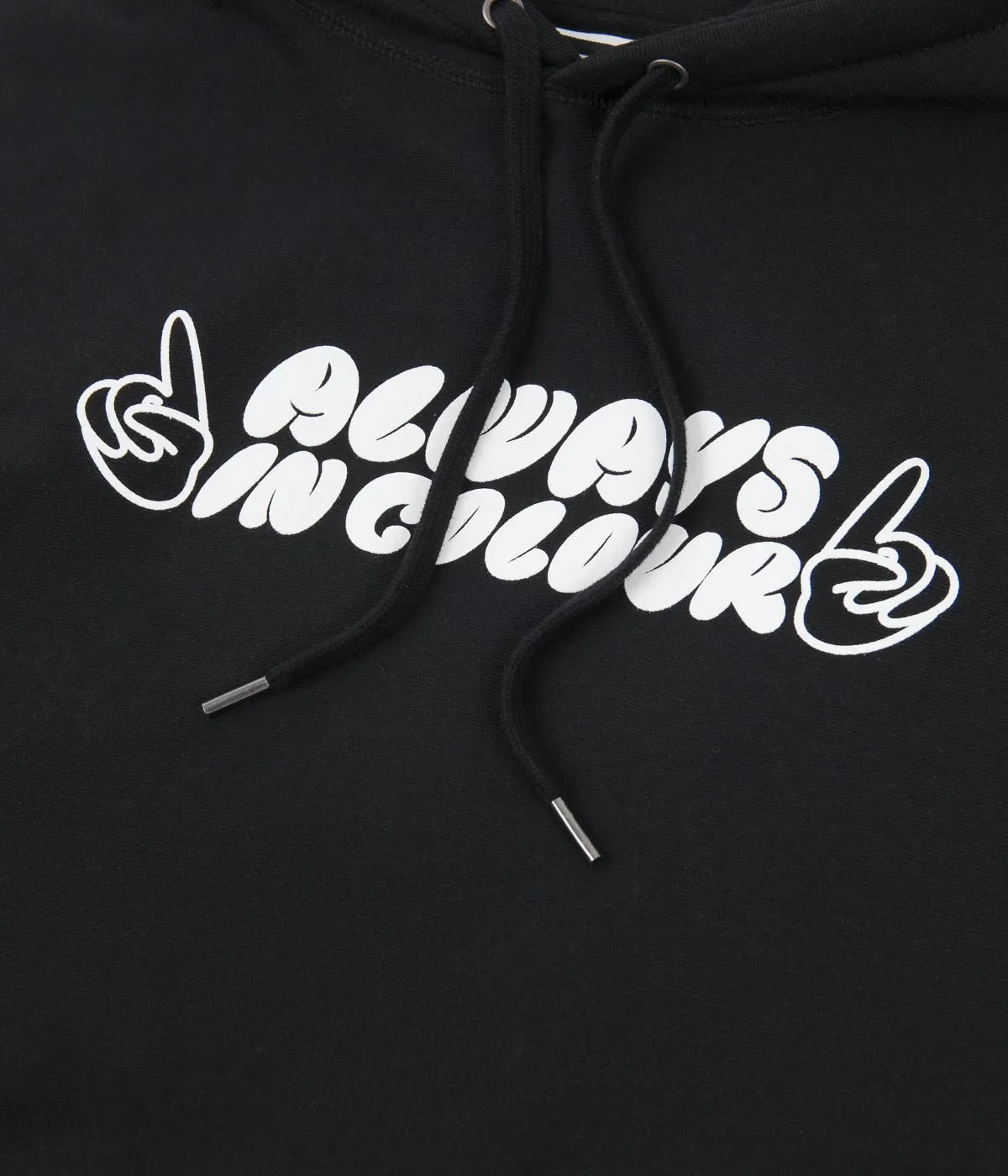 Always in Colour Hands Hoodie - Black