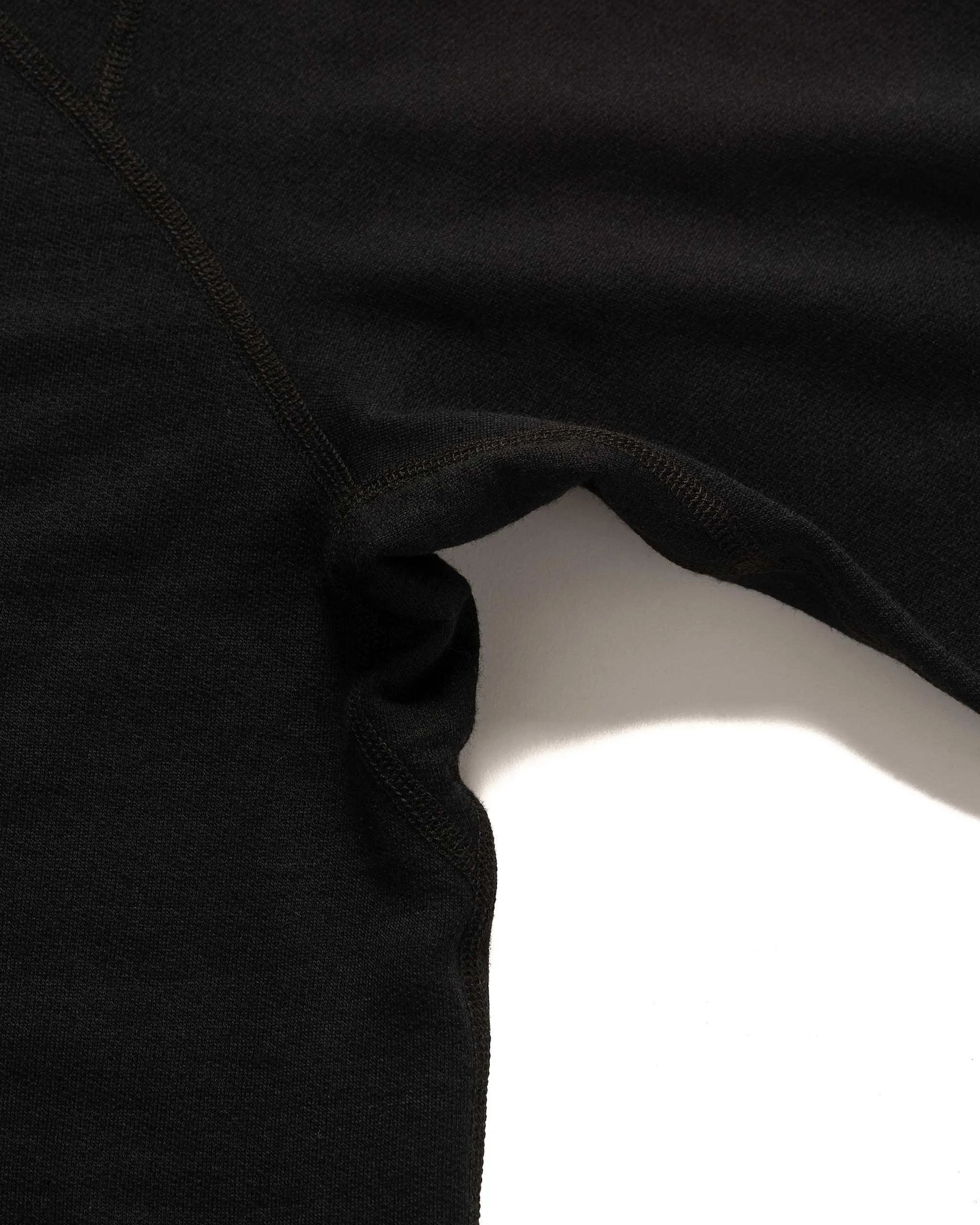 Base Crewneck - Merino Wool Terry Black