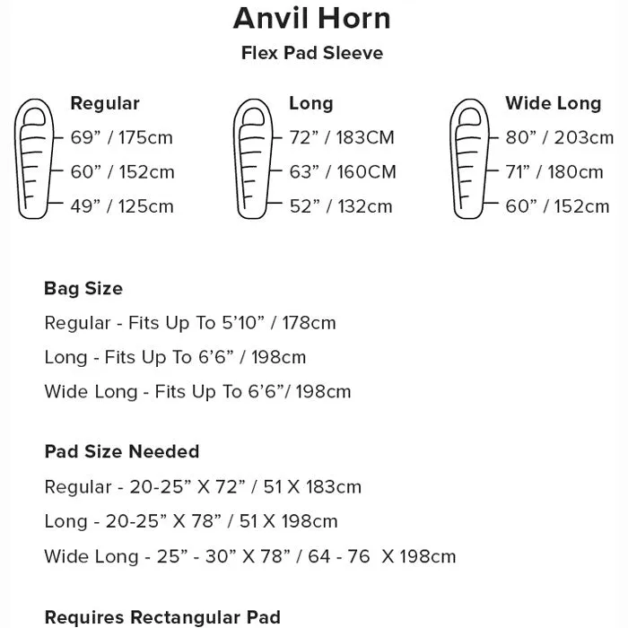 Big Agnes Anvil Horn 30 Degree Down Sleeping Bag