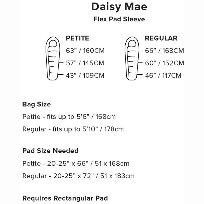 Big Agnes Women's Daisy Mae 0 Degree Down Sleeping Bag