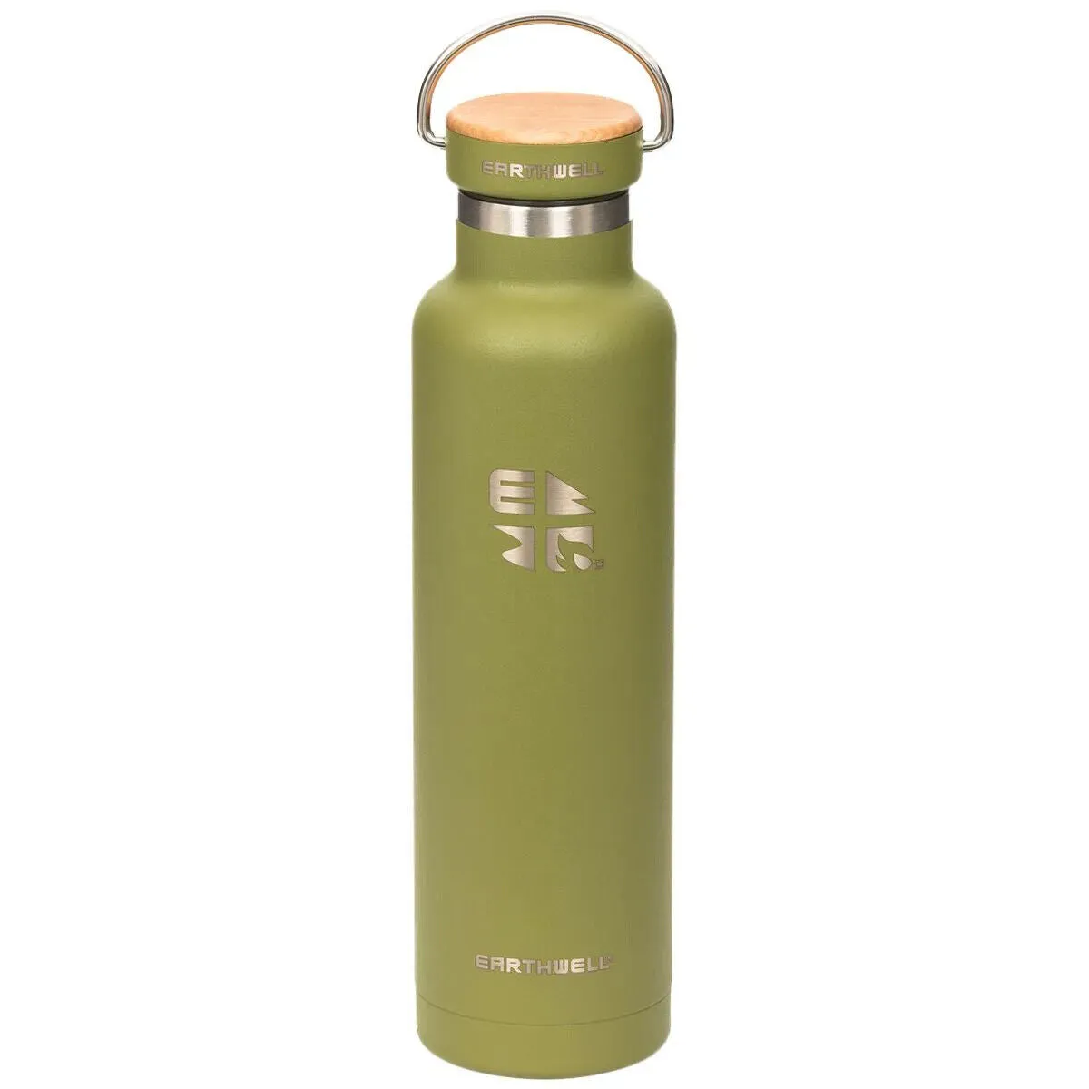 Earthwell Woodie Vacuum Bottle - Maple Cap - 650ml