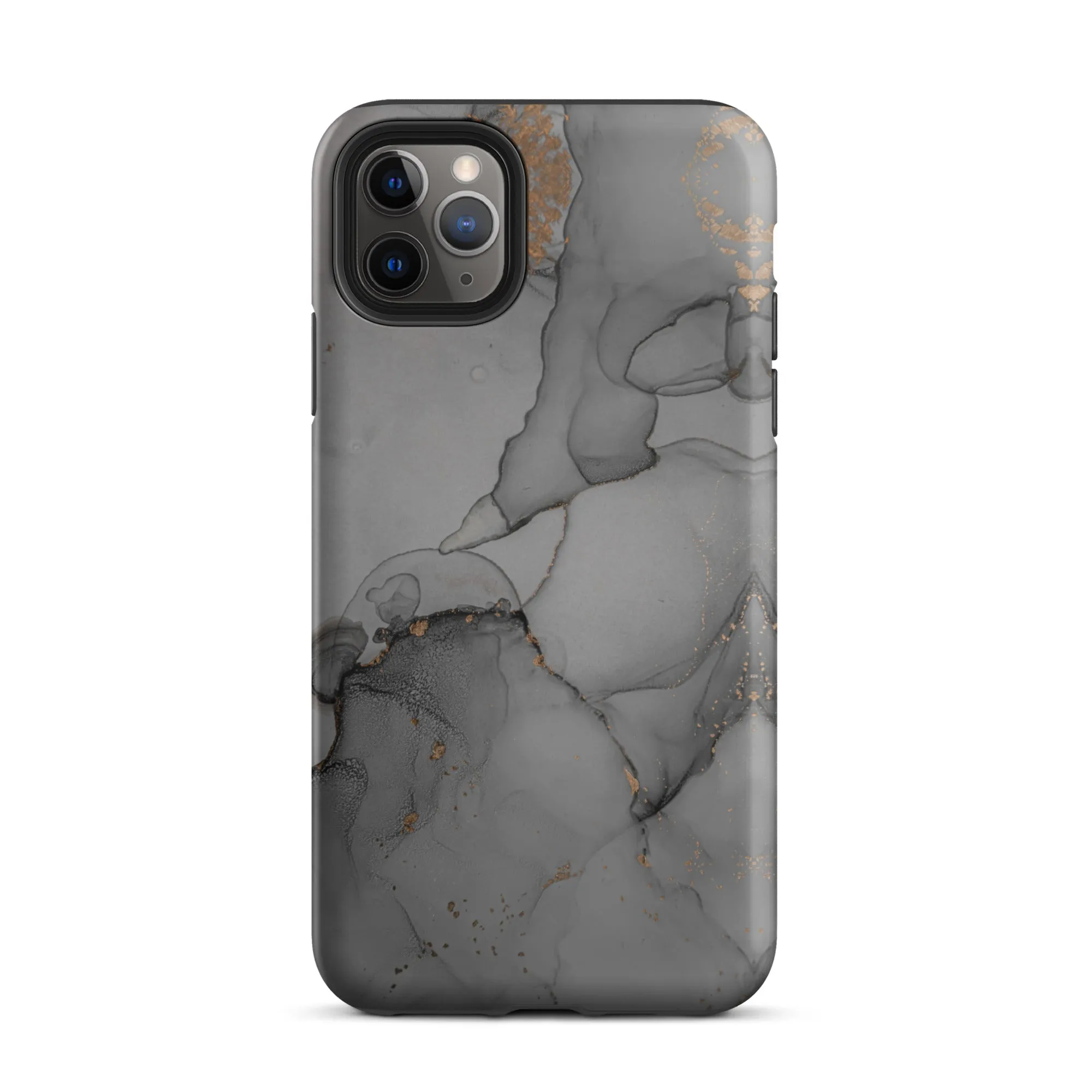 Elegant Dark Grey Marble Premium iPhone Case