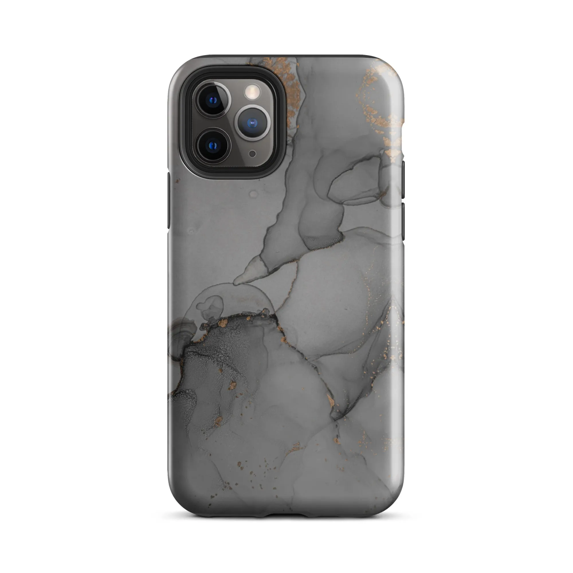 Elegant Dark Grey Marble Premium iPhone Case