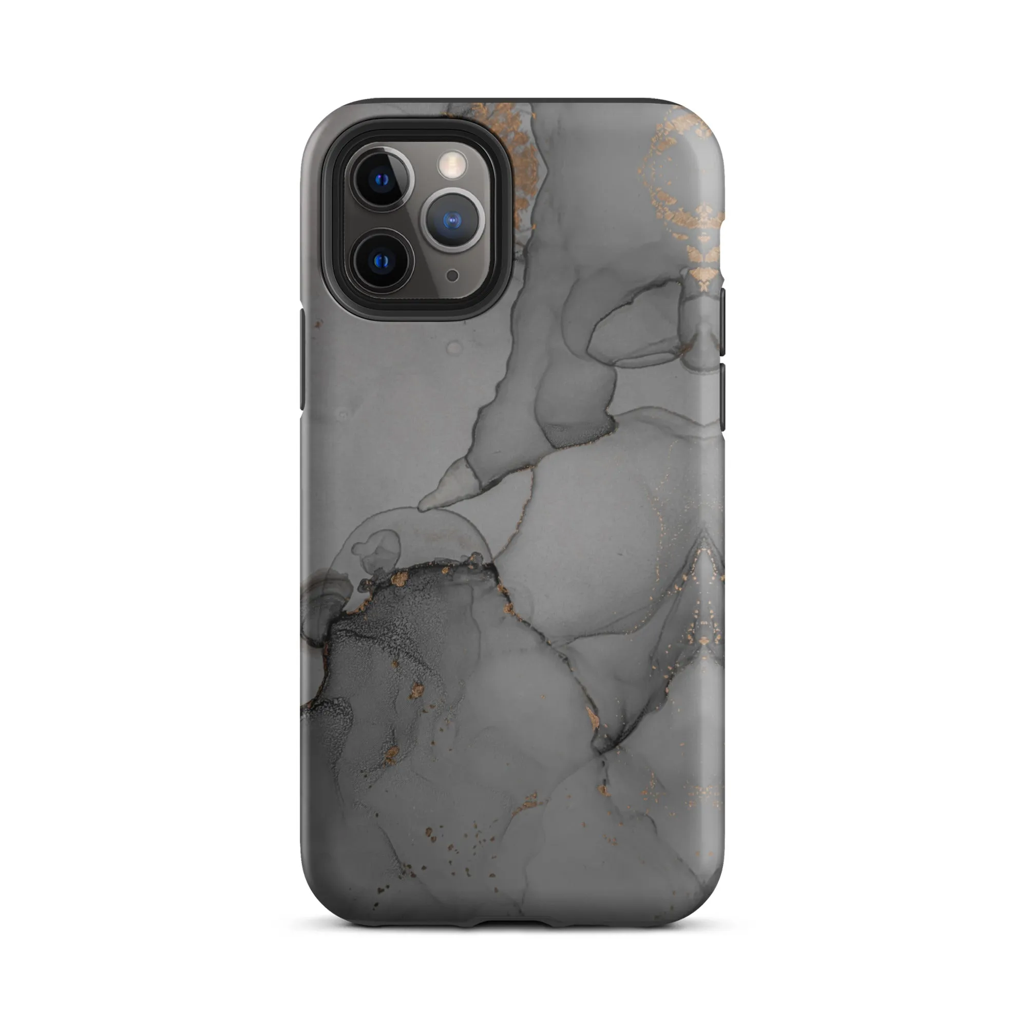 Elegant Dark Grey Marble Premium iPhone Case