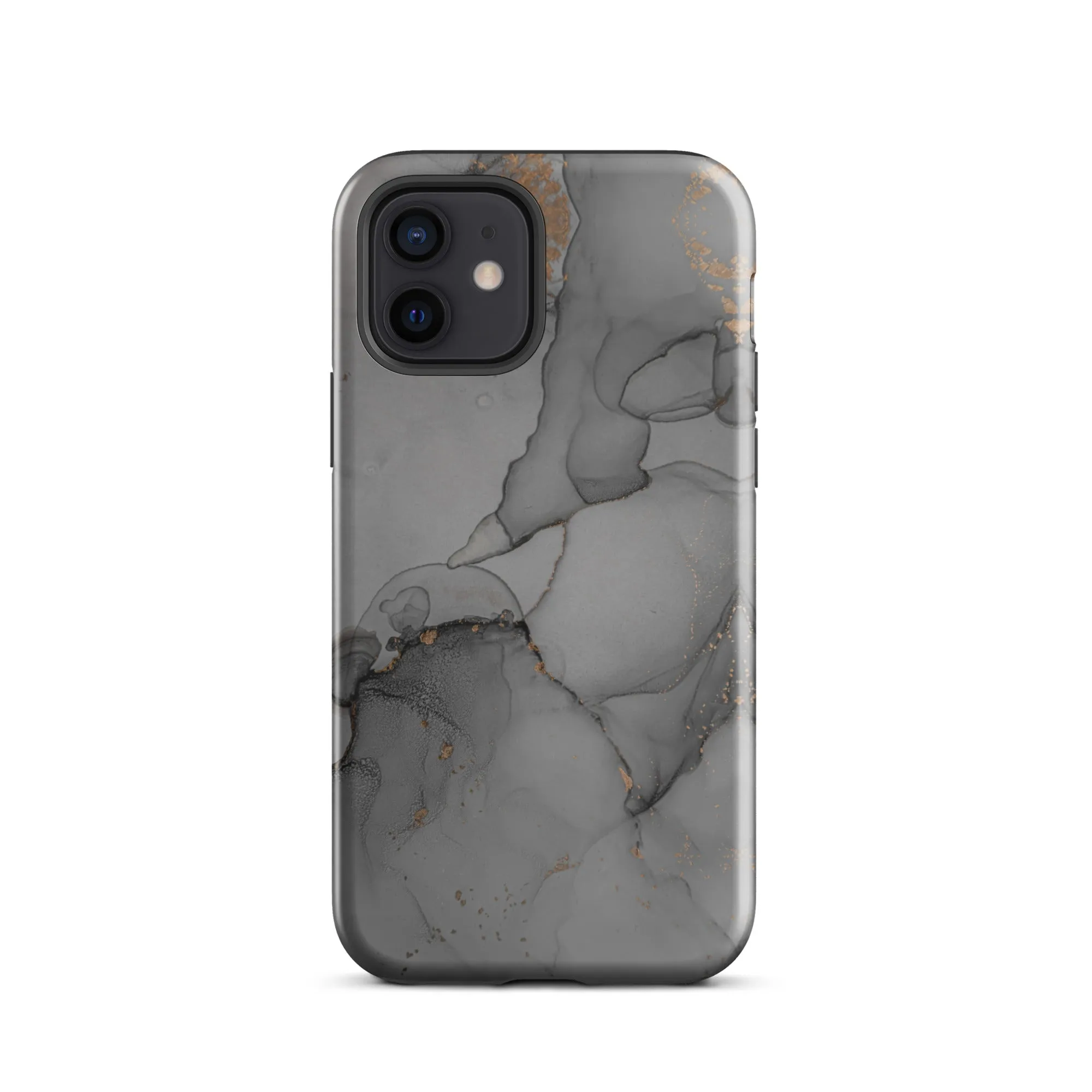 Elegant Dark Grey Marble Premium iPhone Case