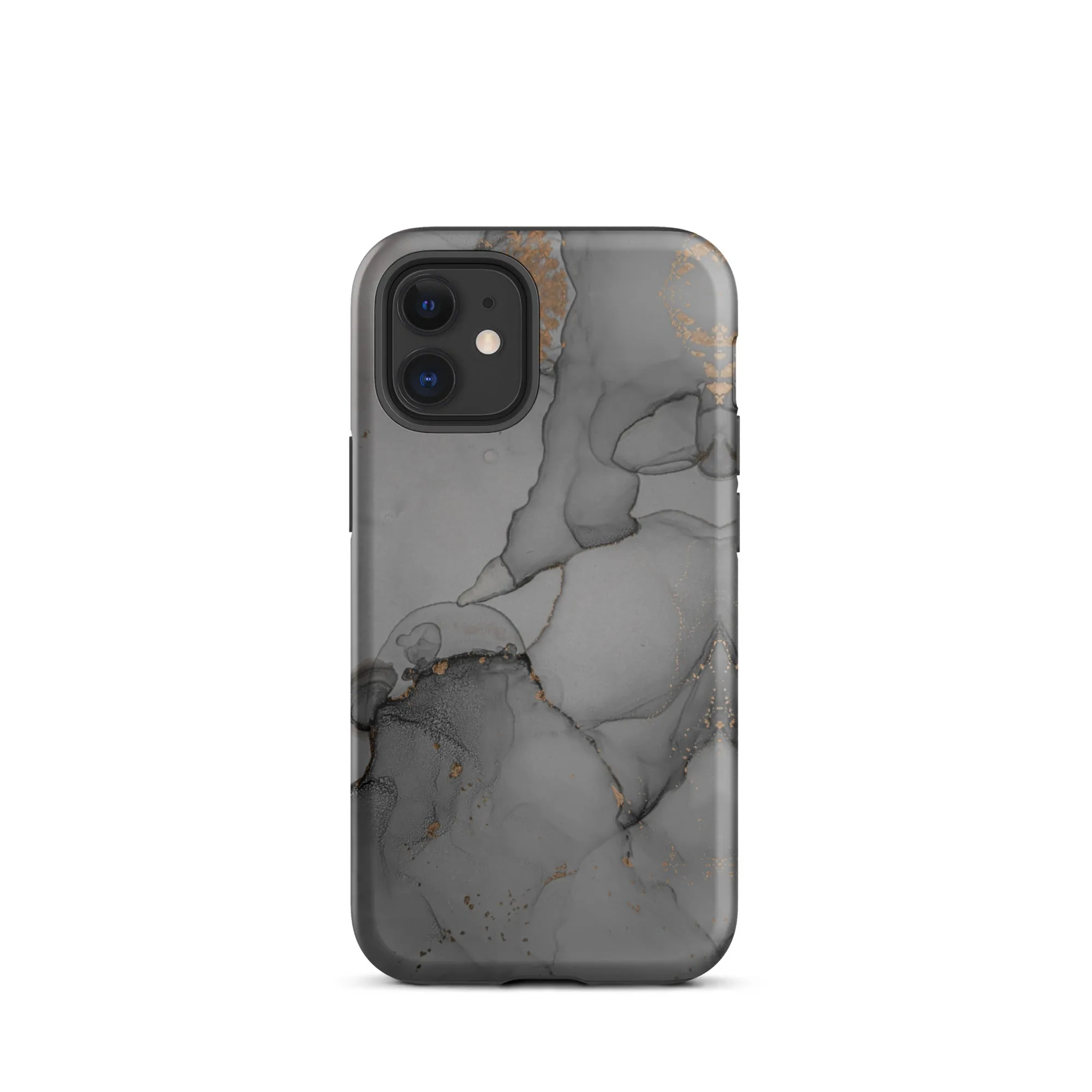 Elegant Dark Grey Marble Premium iPhone Case