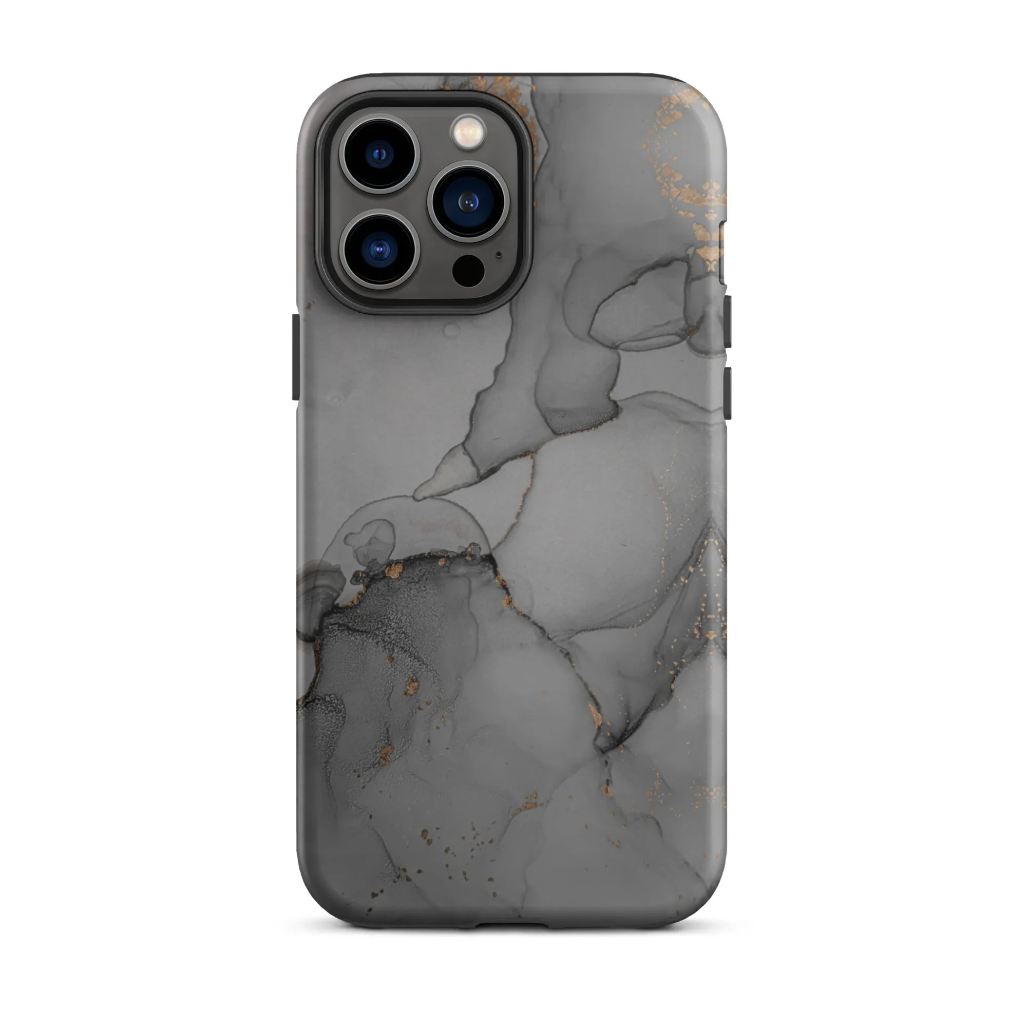 Elegant Dark Grey Marble Premium iPhone Case