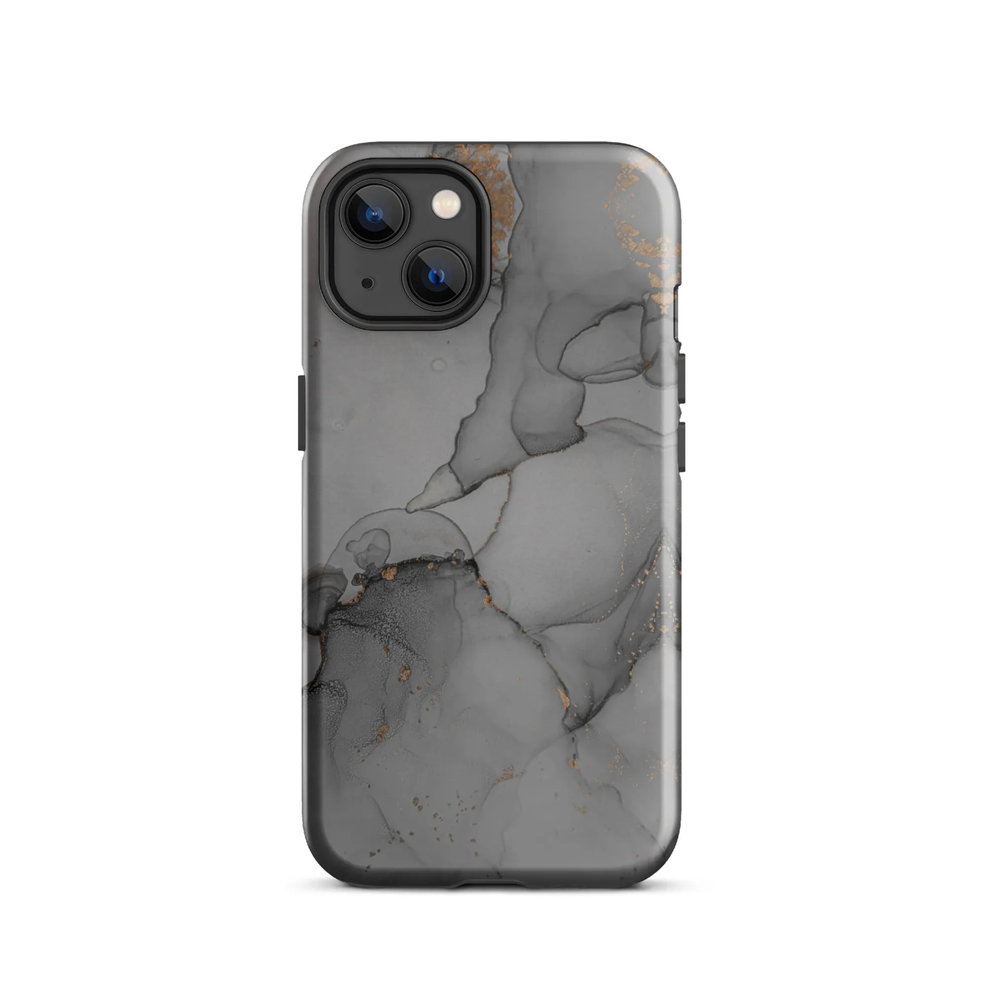 Elegant Dark Grey Marble Premium iPhone Case