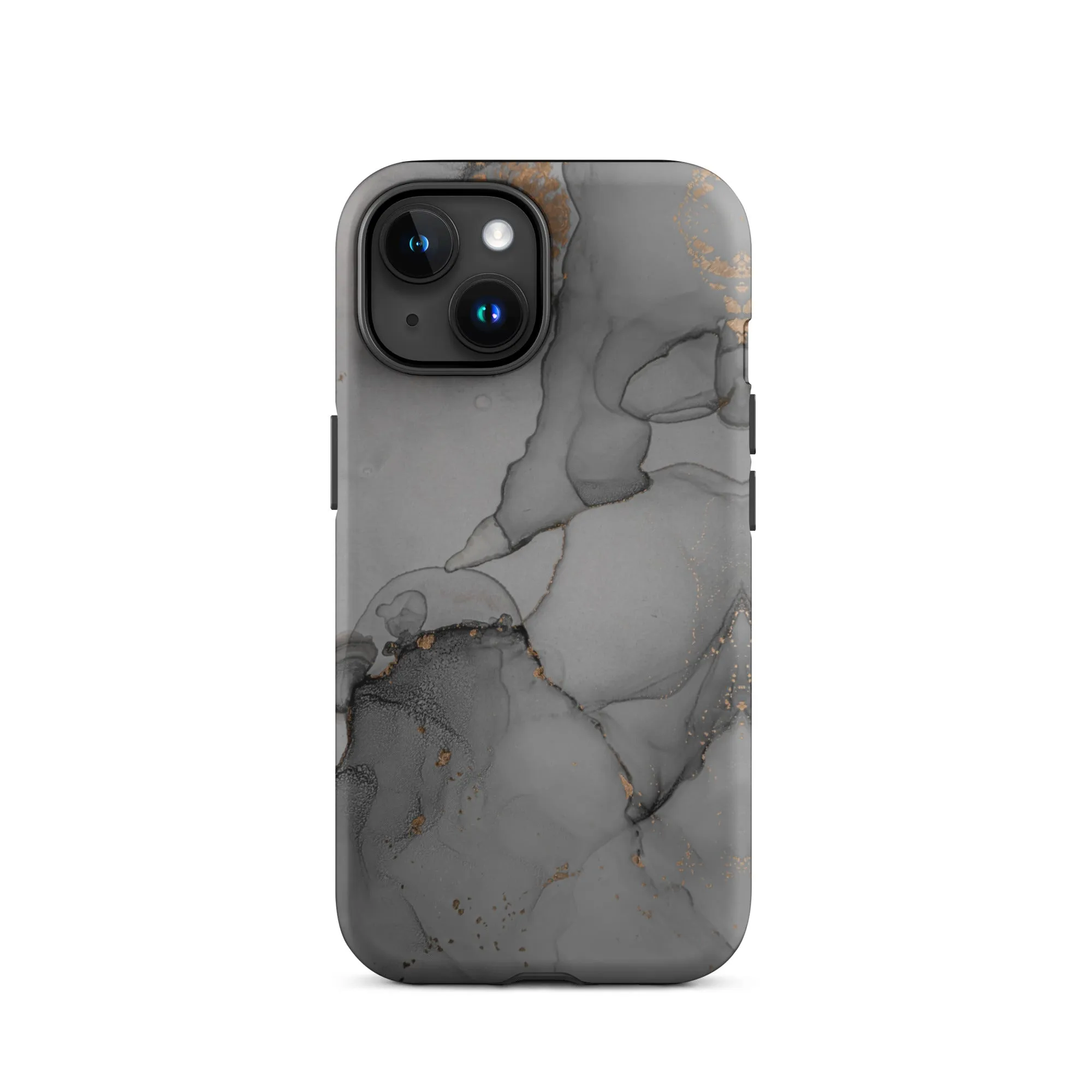 Elegant Dark Grey Marble Premium iPhone Case