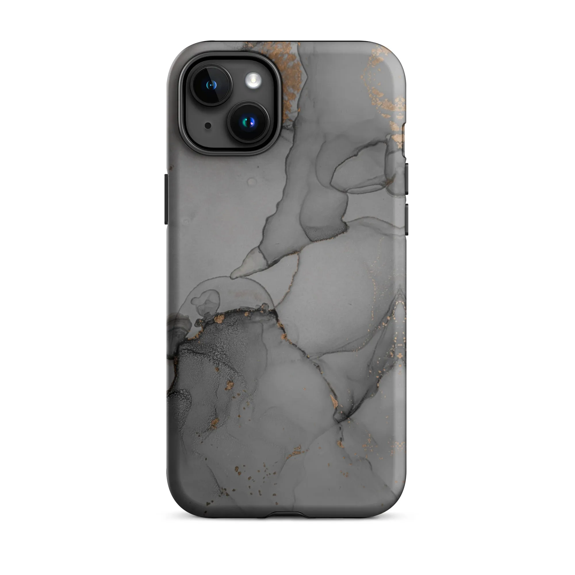 Elegant Dark Grey Marble Premium iPhone Case