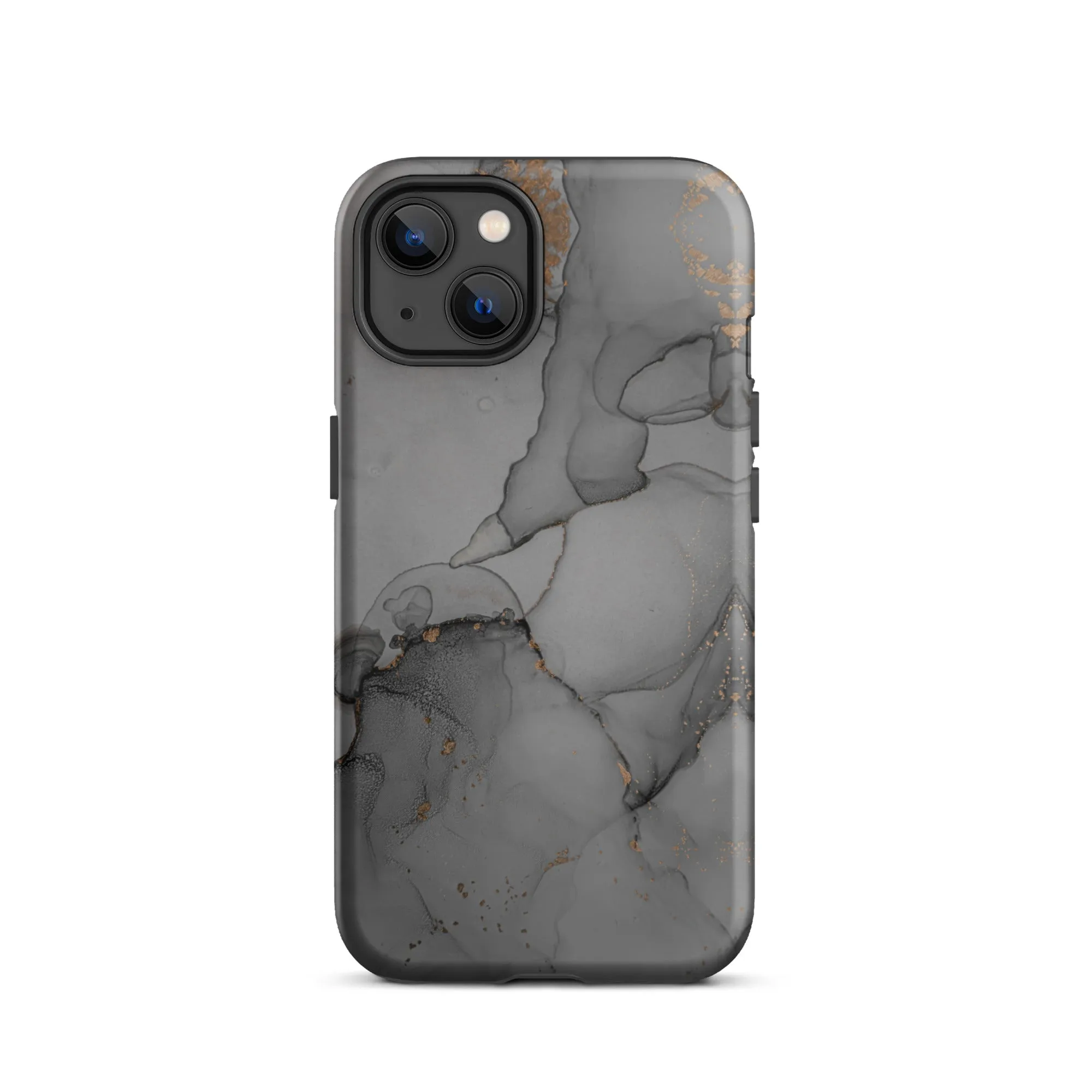 Elegant Dark Grey Marble Premium iPhone Case