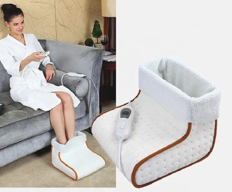 EU Plug Electric Heated Foot Warmer Washable