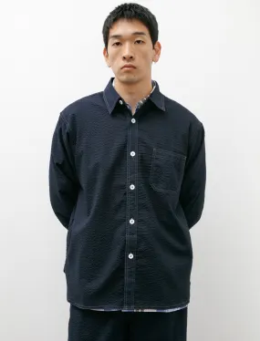 Everyday Shirt Japanese Seersucker Navy