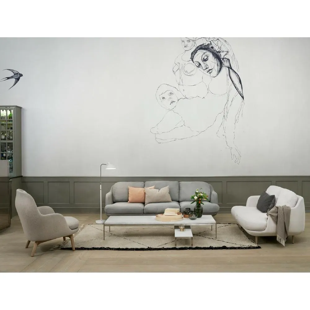 Fritz Hansen Lune Sofa Three-Seat