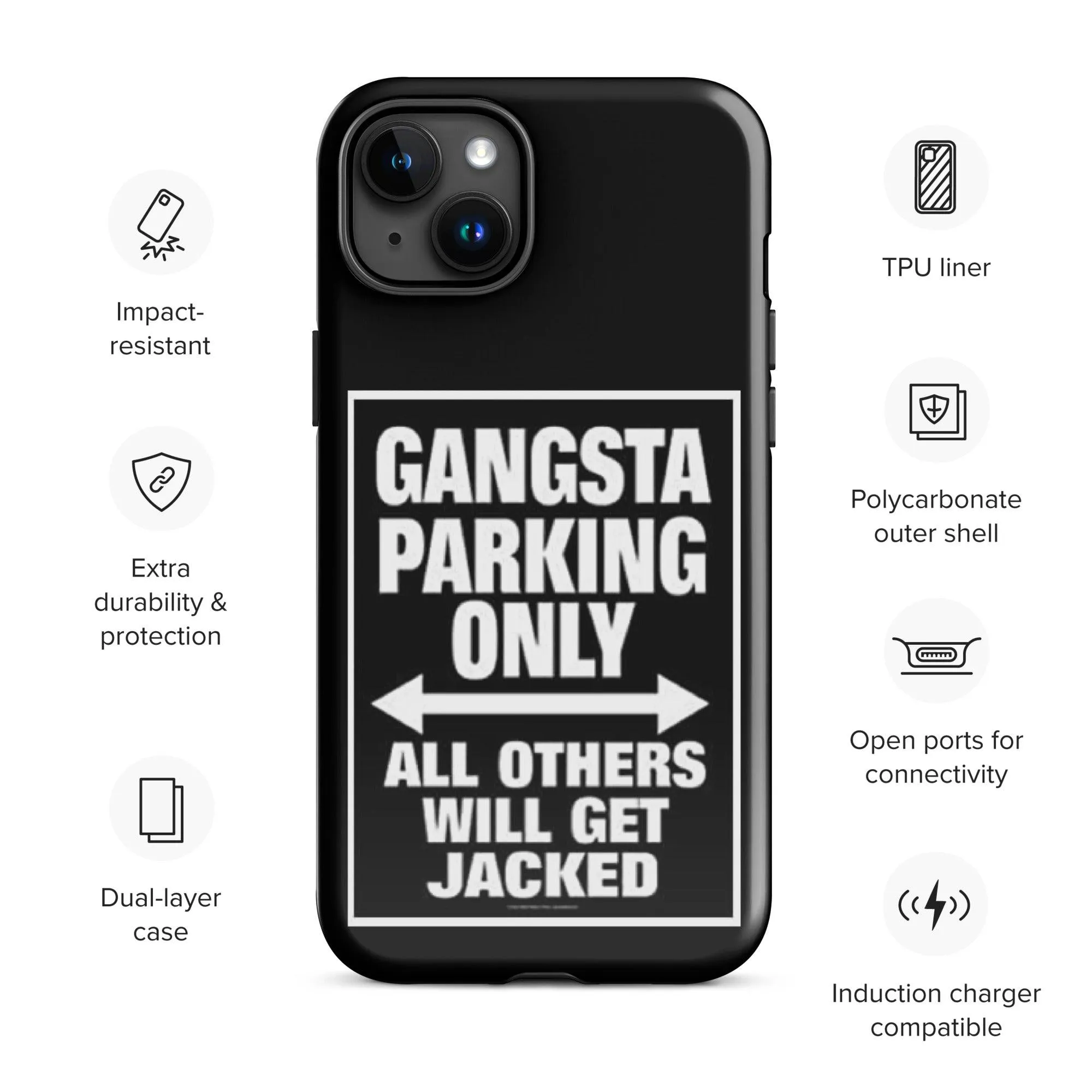 Gangsta Parking Black Tough Case for iPhone®