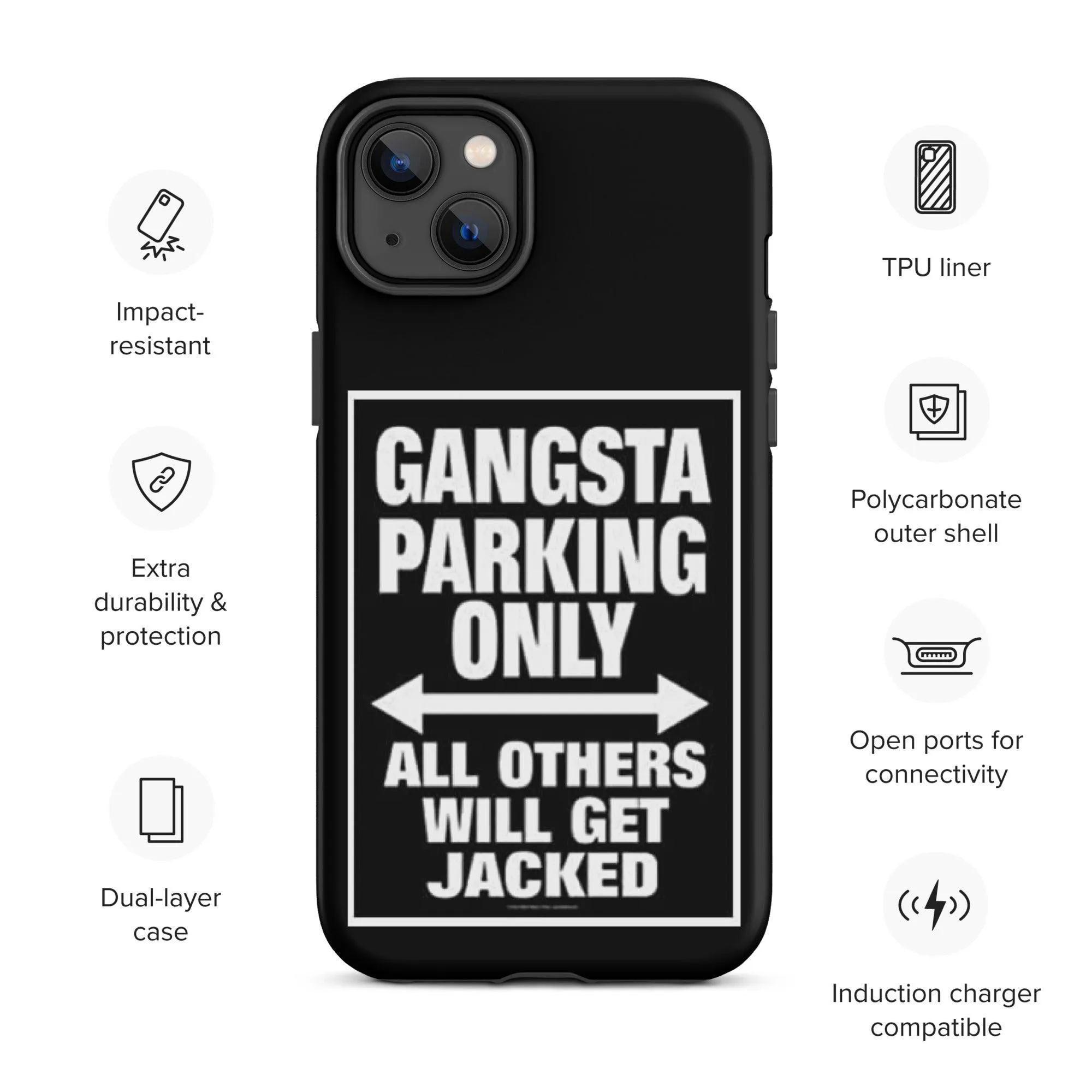 Gangsta Parking Black Tough Case for iPhone®