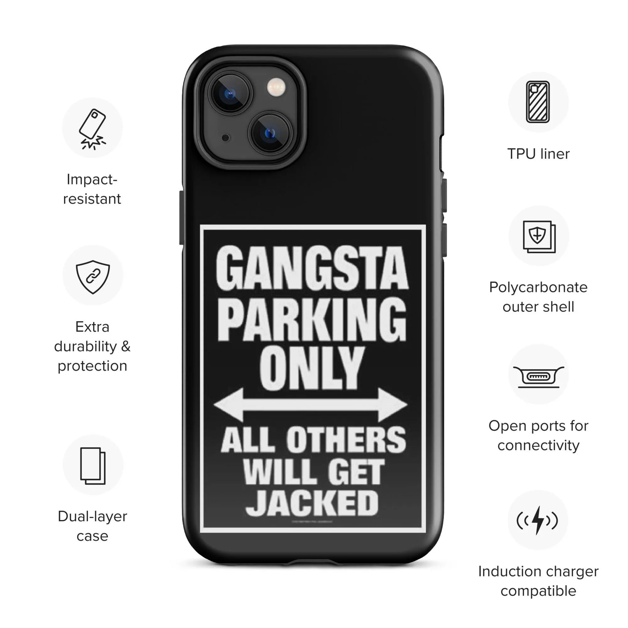 Gangsta Parking Black Tough Case for iPhone®