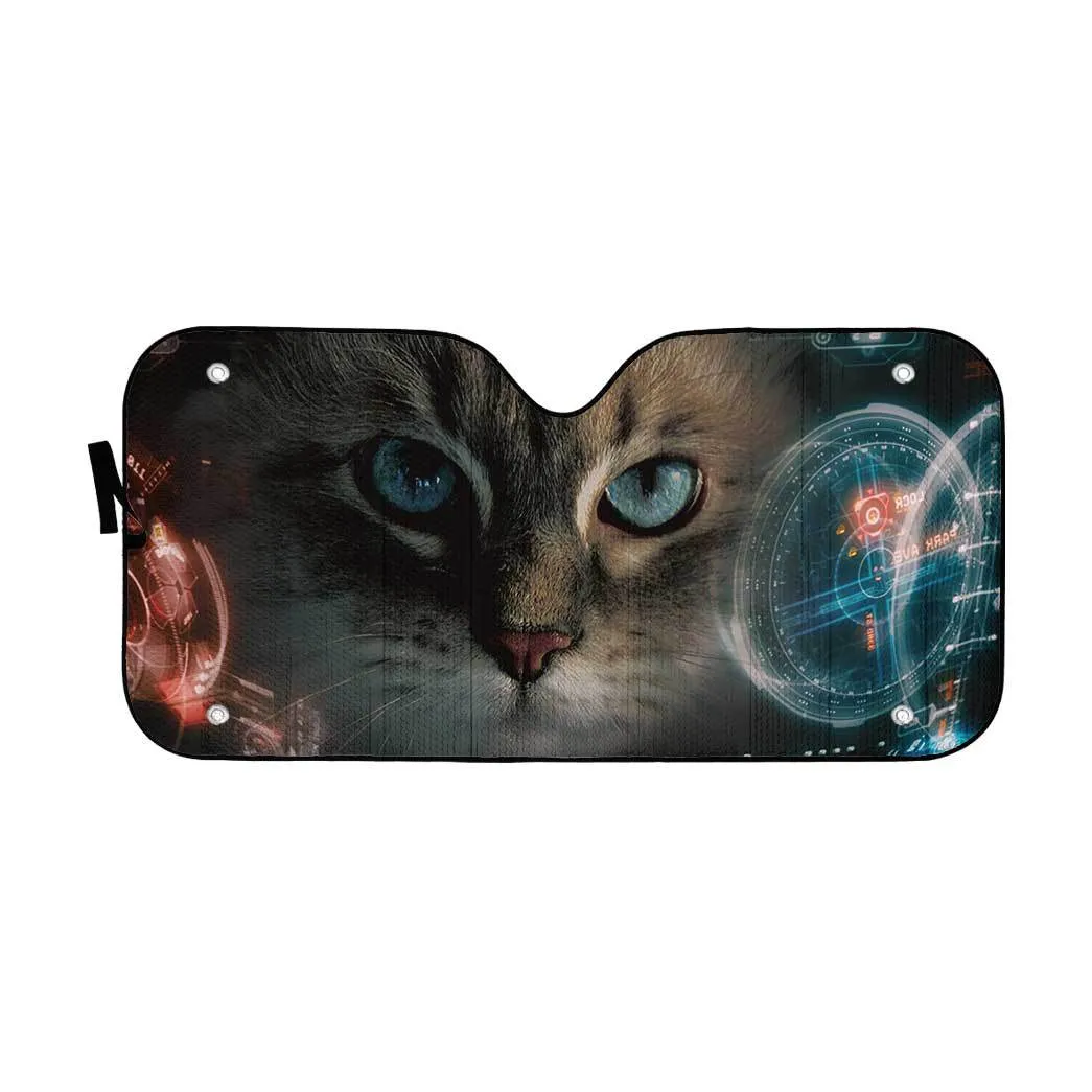 Gearhuman 3D Iron Man HUD Ragdoll Cat Auto Sunshade