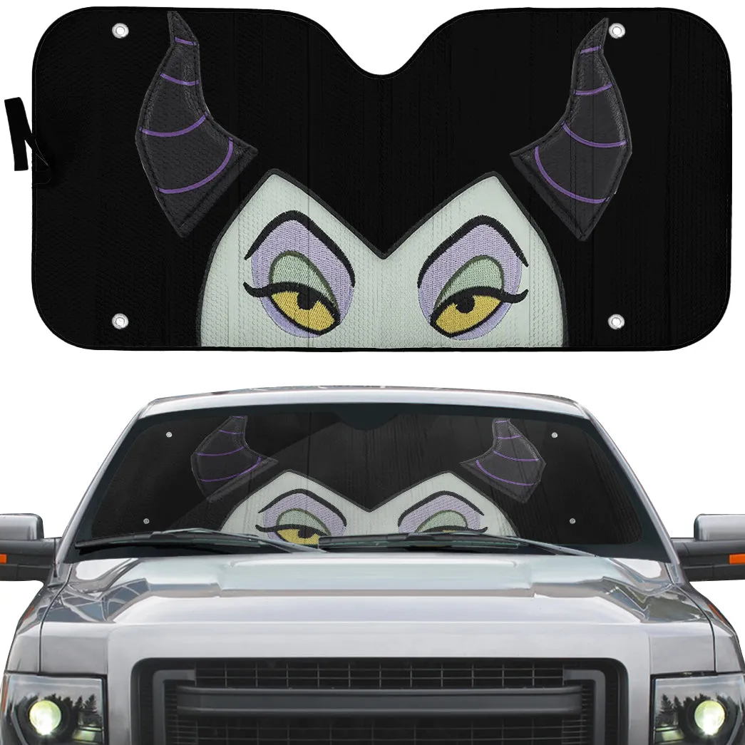 Gearhuman 3D Maleficent Custom Car Auto Sunshade