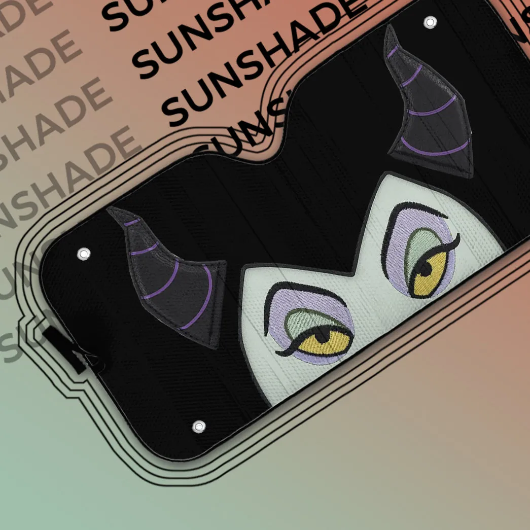 Gearhuman 3D Maleficent Custom Car Auto Sunshade