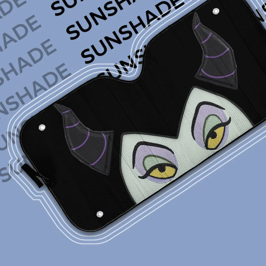 Gearhuman 3D Maleficent Custom Car Auto Sunshade