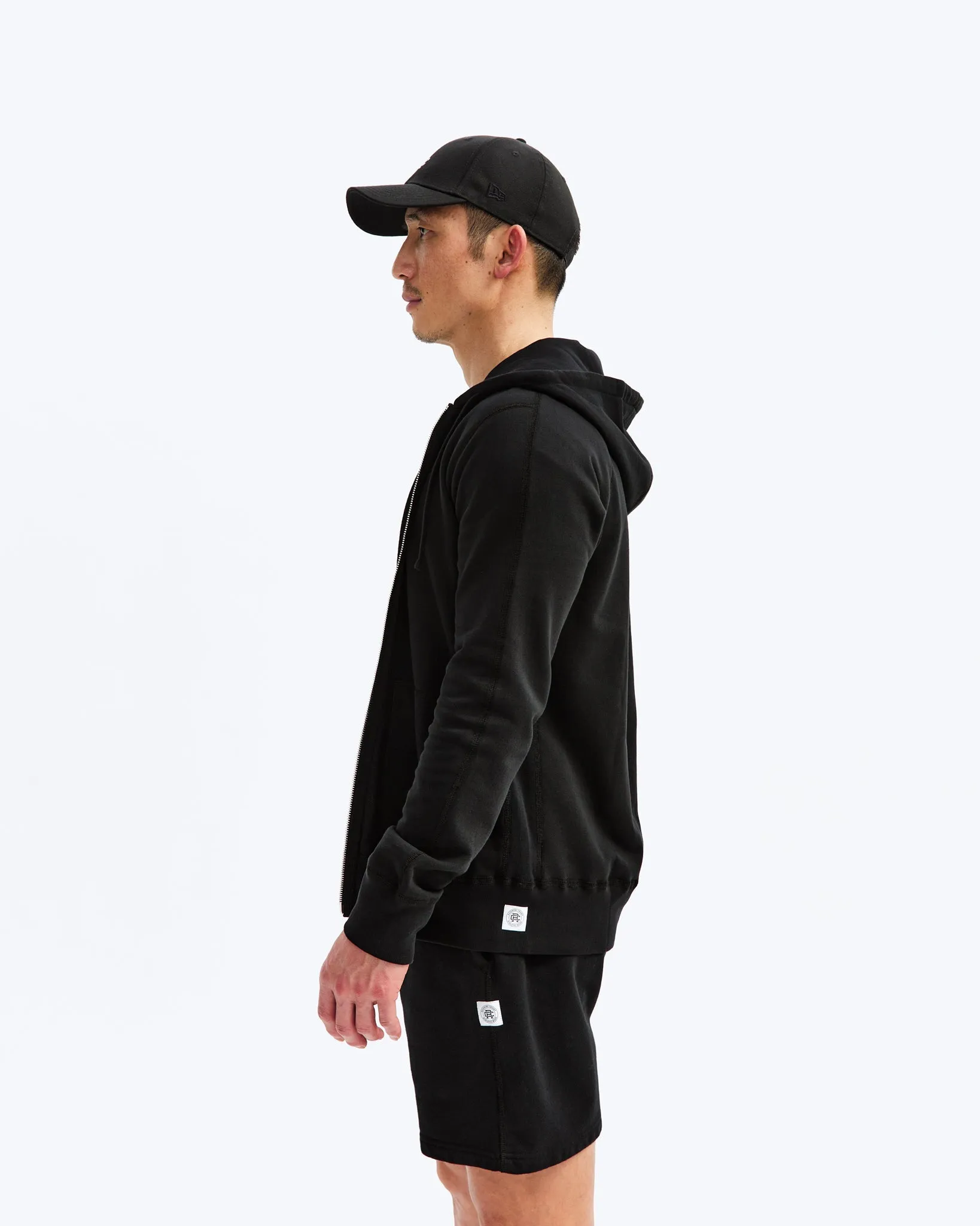 Lightweight Terry Slim Zip Hoodie