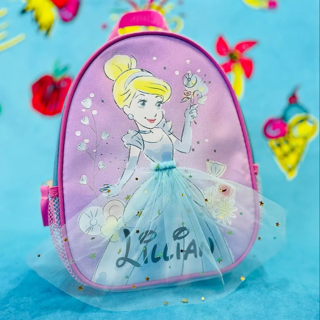 Personalized Cinderella 10 Inch Mini Backpack with Harness