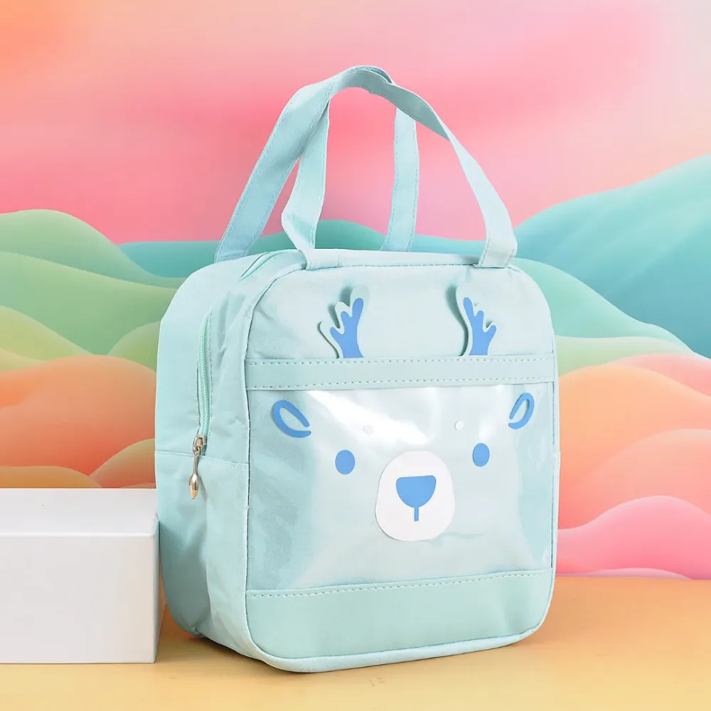 Stylish aminal printed lunch bag .