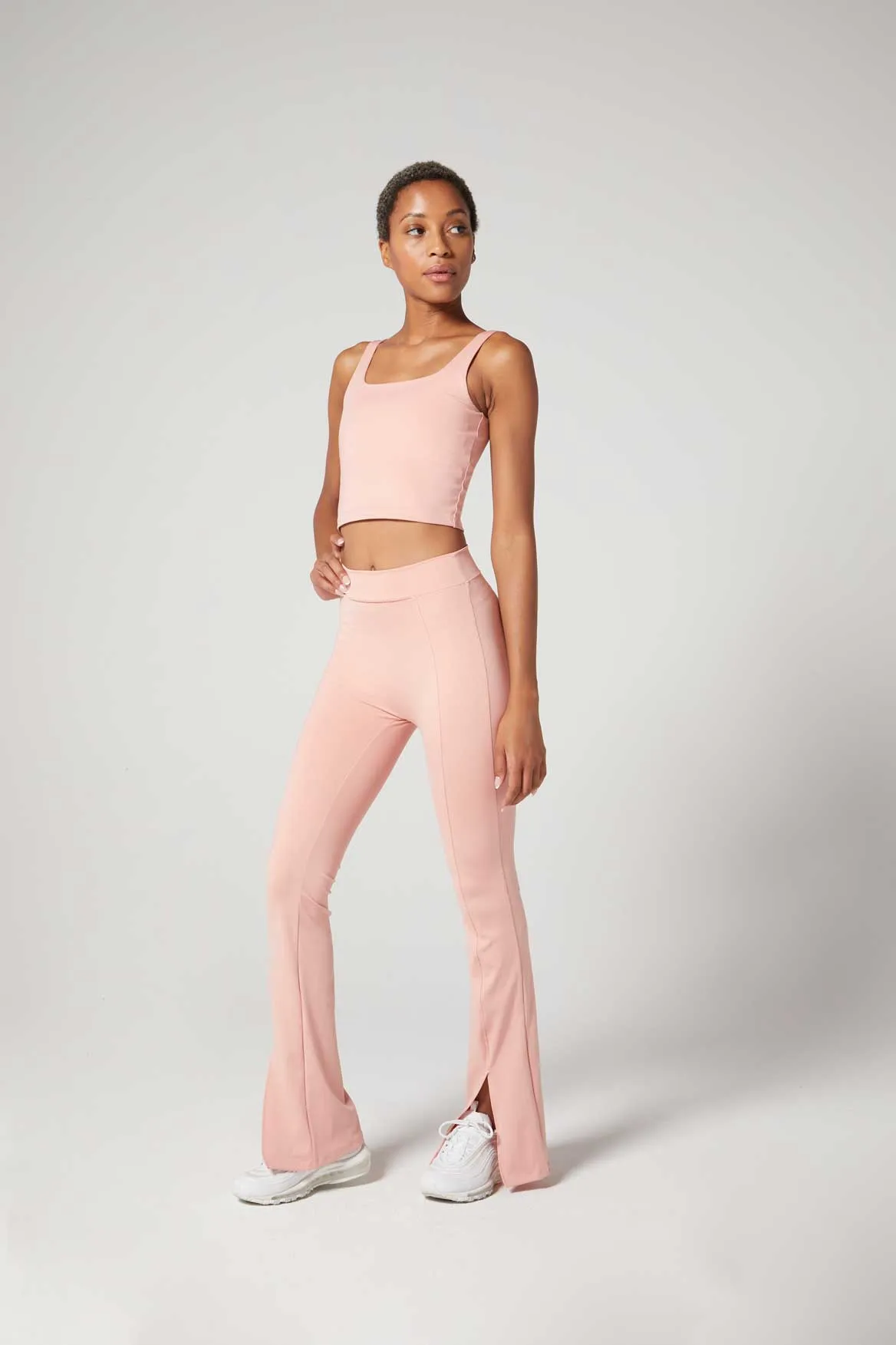 Thalia Cropped Tank Rose Blush