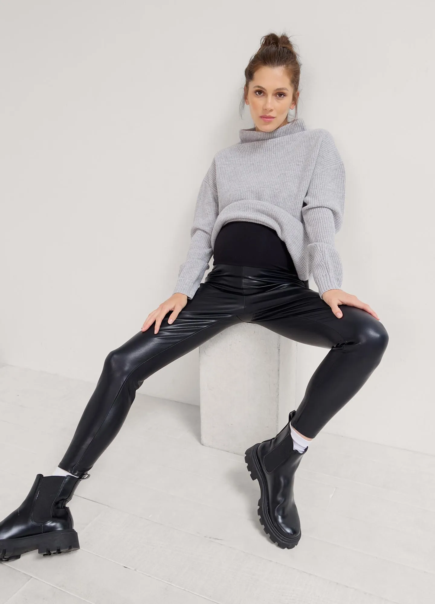 The Vegan Stretch Leather Legging